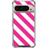 Pink and White Geometric Stripes Pixel 9/9 Pro Clear Case